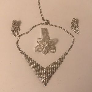 Rhinestone jewelry set
